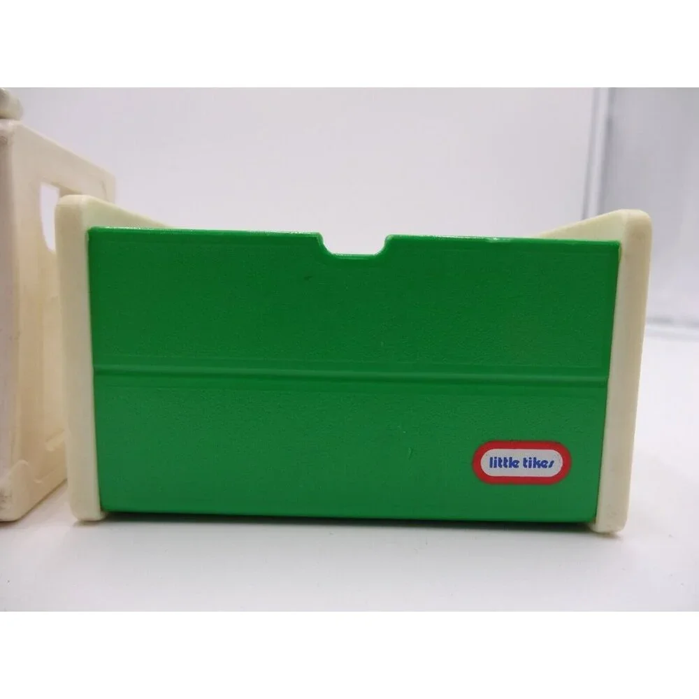 Little Tikes Dollhouse Toy Box Green White 4
